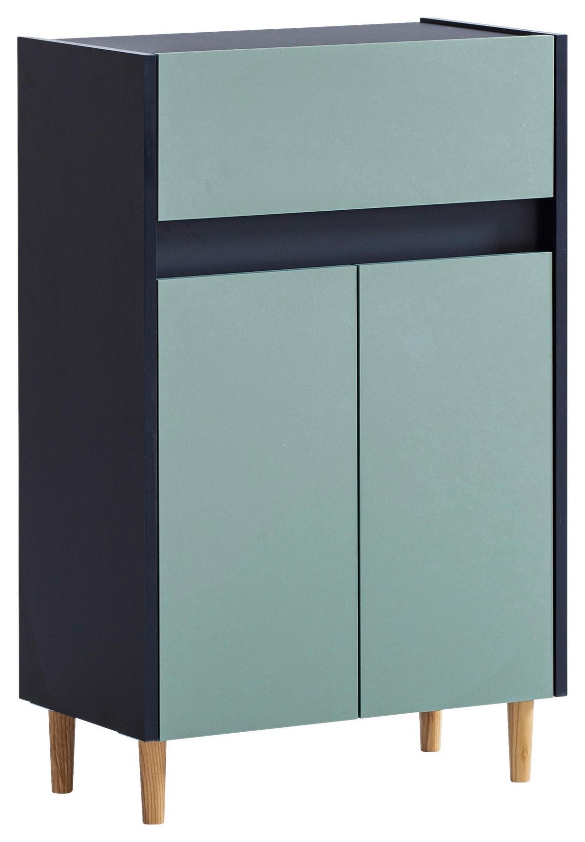 Unterschrank Lovis U 570 - Eschefarben/Dunkelblau, MODERN, Holzwerkstoff (56,9/90,3/33,0cm) - MID.YOU