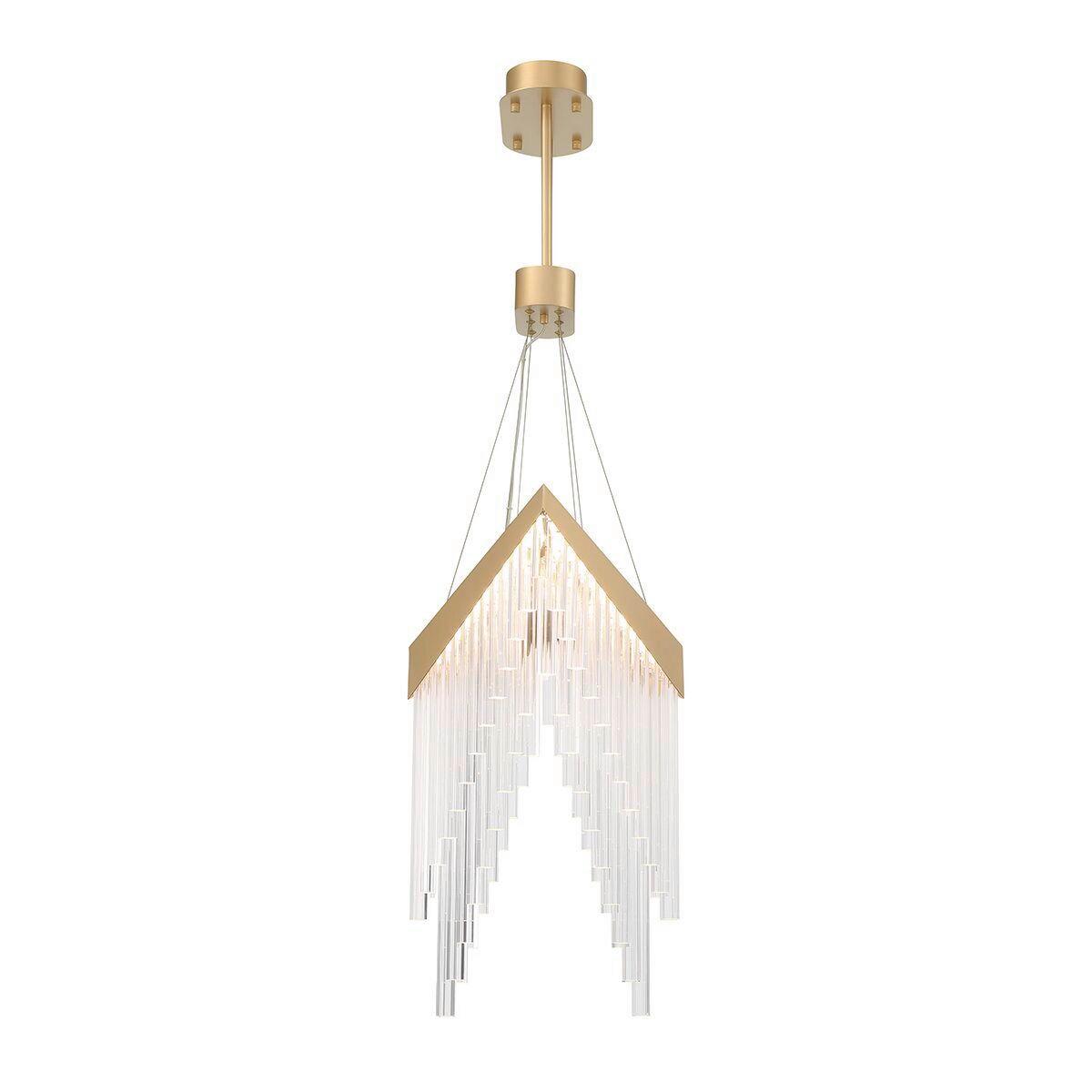 Csillár Qn-Vivien-P-L-Bg - aranyszínű, Konventionell, műanyag/fém (40,5/119,4cm) - Elstead Lighting