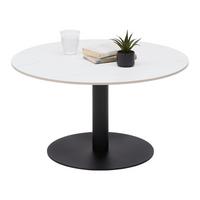 Konferenčný stolík BURSA 80 - čierna/biela, Modern, kov/keramika (80/45cm) - Mömax