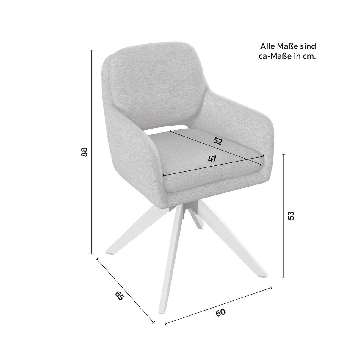 Stolička s podrúčkami Adrien, hnedá - hnedá/prírodná farba, Modern, kov/drevo (60/88/65cm) - Bessagi Home