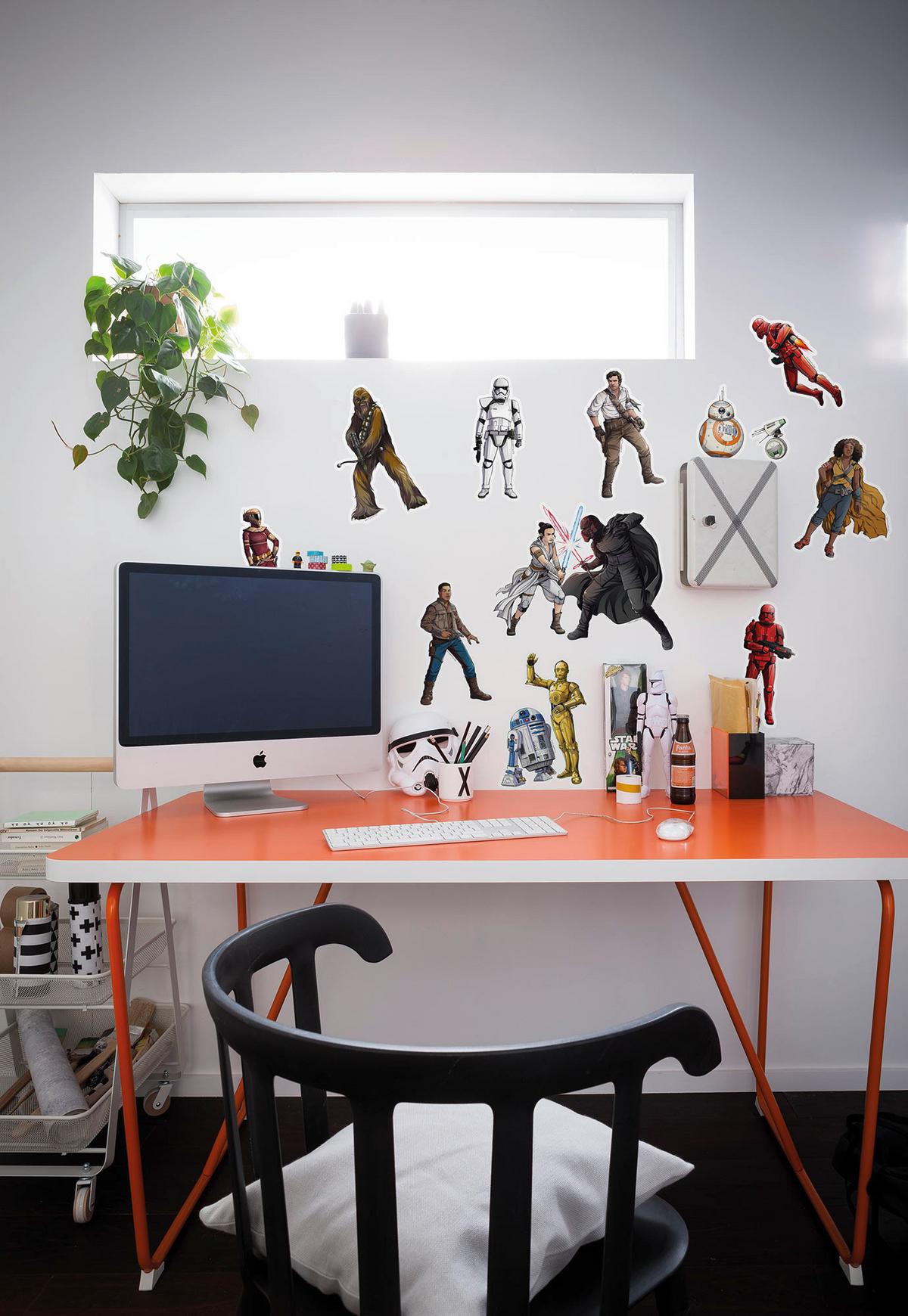 Wandtattoo Star Wars Heroes Villains - Multicolor, Basics, Kunststoff (50/70cm) - Komar