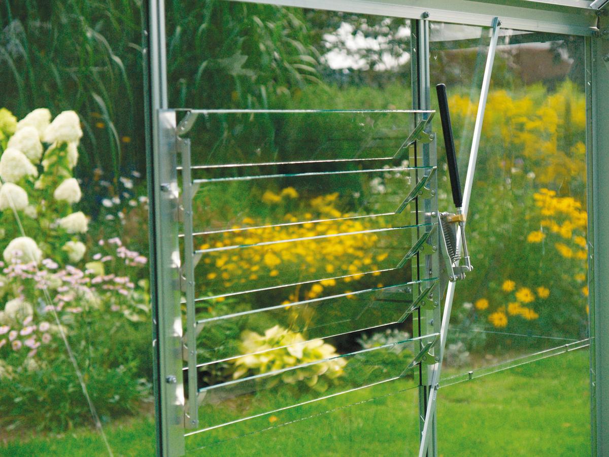 Automatischer Fensteröffner Sesam Liberty Alufarben - Schwarz/Alufarben, Basics, Metall (5/4/38cm)