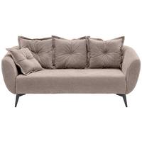 2,5-Sitzer Baggio Beige B: 196 cm - Beige/Schwarz, MODERN, Textil (196/94/103cm) - Livetastic