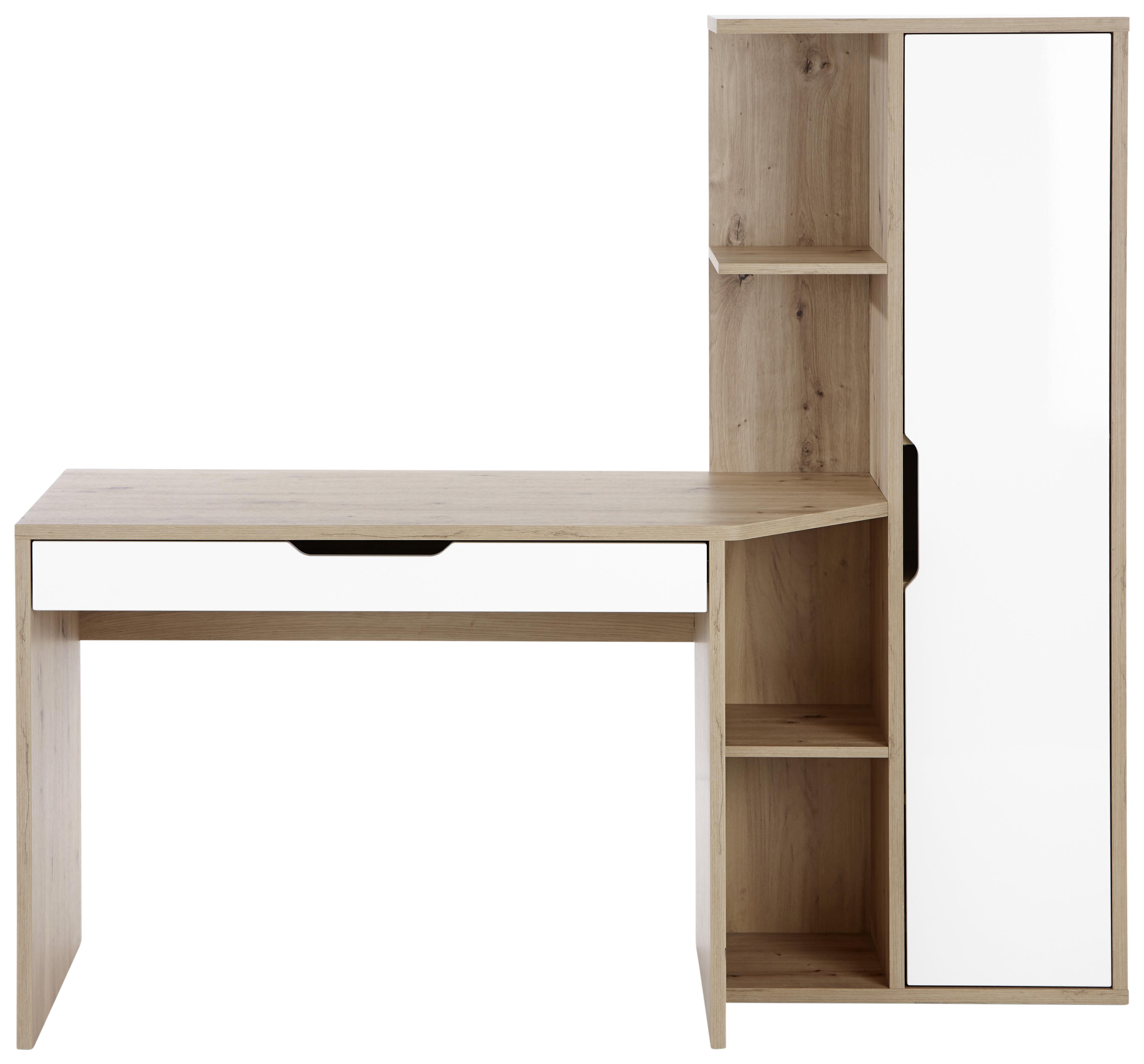 Schreibtisch mit Stauraum B: 160 cm H: 148,3 Laurent - MODERN, Holzwerkstoff (160/148,3/60cm)