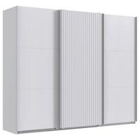 Schwebetürenschrank Andorra Weiß B: 250 Cm - Weiß, MODERN, Holzwerkstoff (250/216/65cm) - MID.YOU