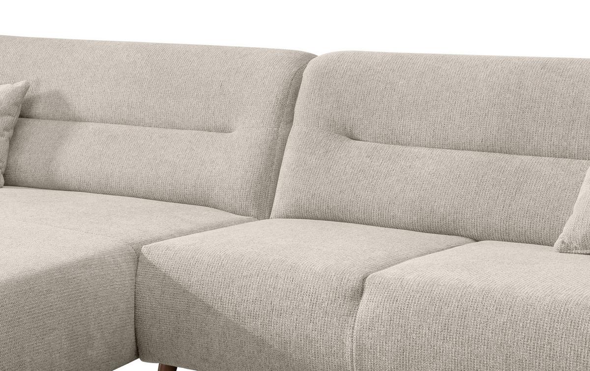 Ecksofa Chenille Beige S: 166x290 Cm - Wildeiche/Beige, MODERN, Textil (166/290cm) - MID.YOU