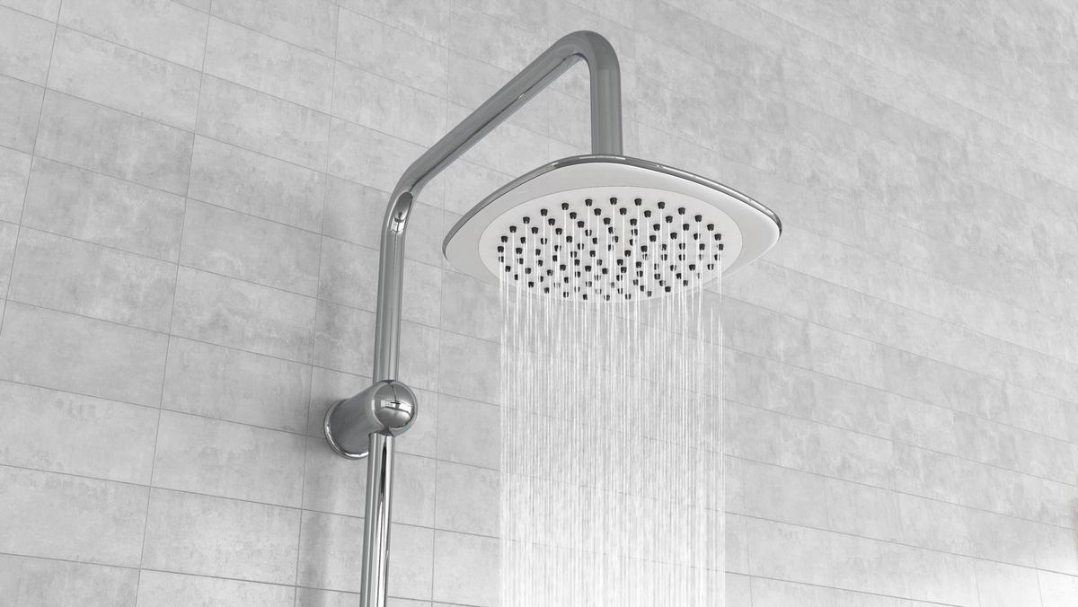 Überkopfbrauseset Duschtraum Dxld 60087cs - Chromfarben/Weiß, MODERN, Kunststoff/Metall (31,1/79/7,4cm) - EISL