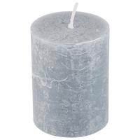 Stumpenkerze Saphira Dunkelgrau Dxh: 6,8x9 Cm - Dunkelgrau, Basics (6,8/9cm) - Ondega
