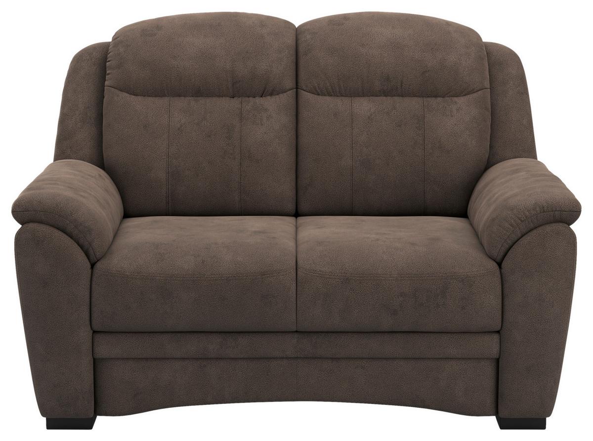 DVOUMÍSTNÁ POHOVKA BRUNO 2 V1 - černá/šedohnědá, Konvenční, textil/plast (142/99/99cm)
