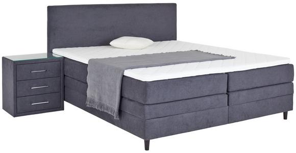 Boxspringbett Kleopatra - Anthrazit, KONVENTIONELL, Holz/Holzwerkstoff (180/200cm) - Ondega