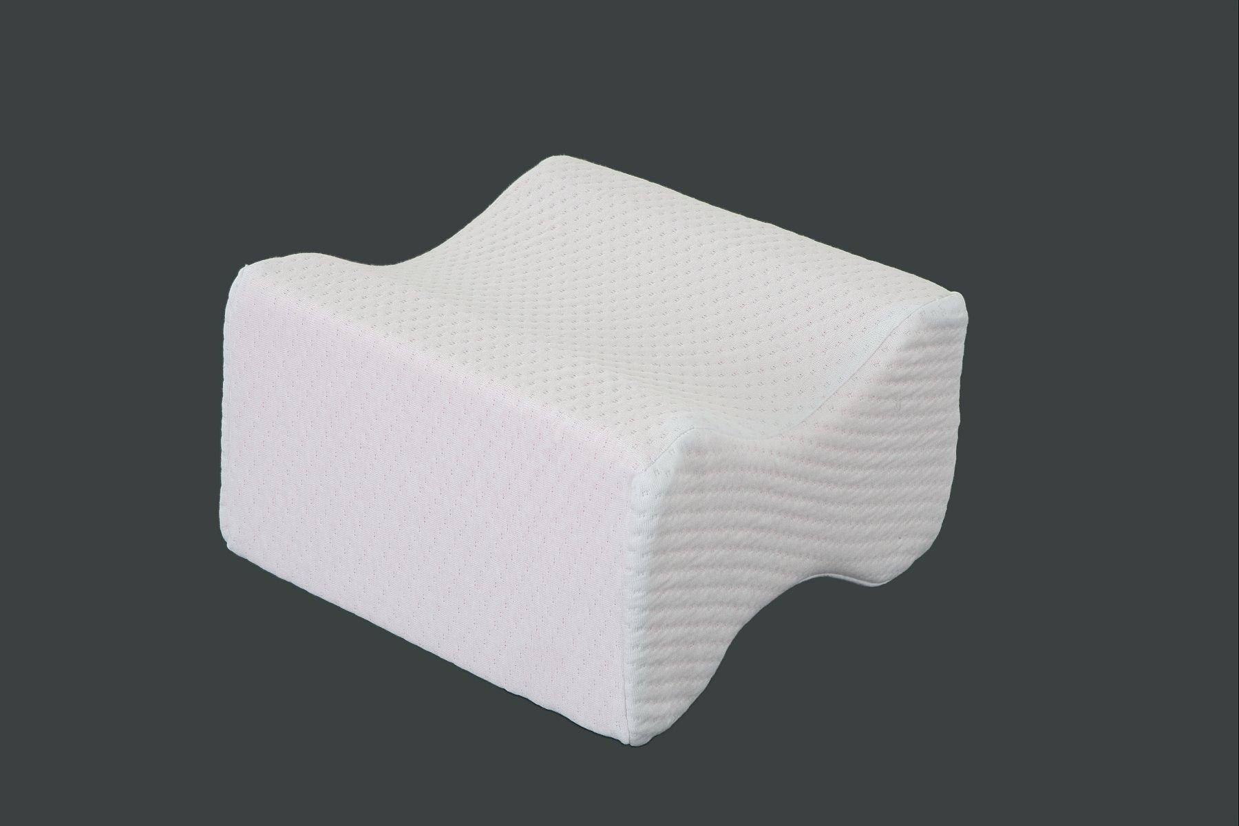 Vankúš Vankúš Pod Kolená, 25/25/15 Cm - biela, Basics, textil (25/25/15cm)