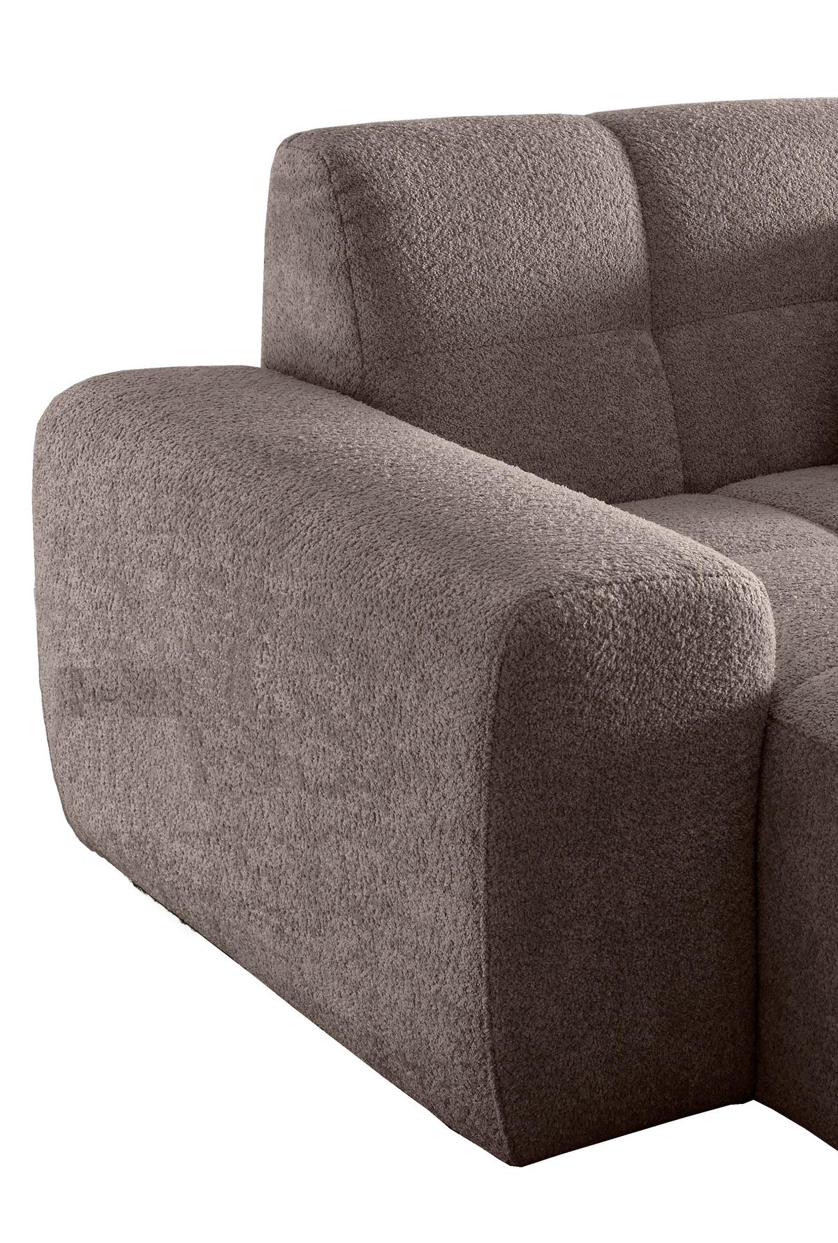 XXL-Sessel Bosco, Taupe B: 181 cm - Taupe/Schwarz, MODERN, Textil (181/87/155cm) - Livetastic