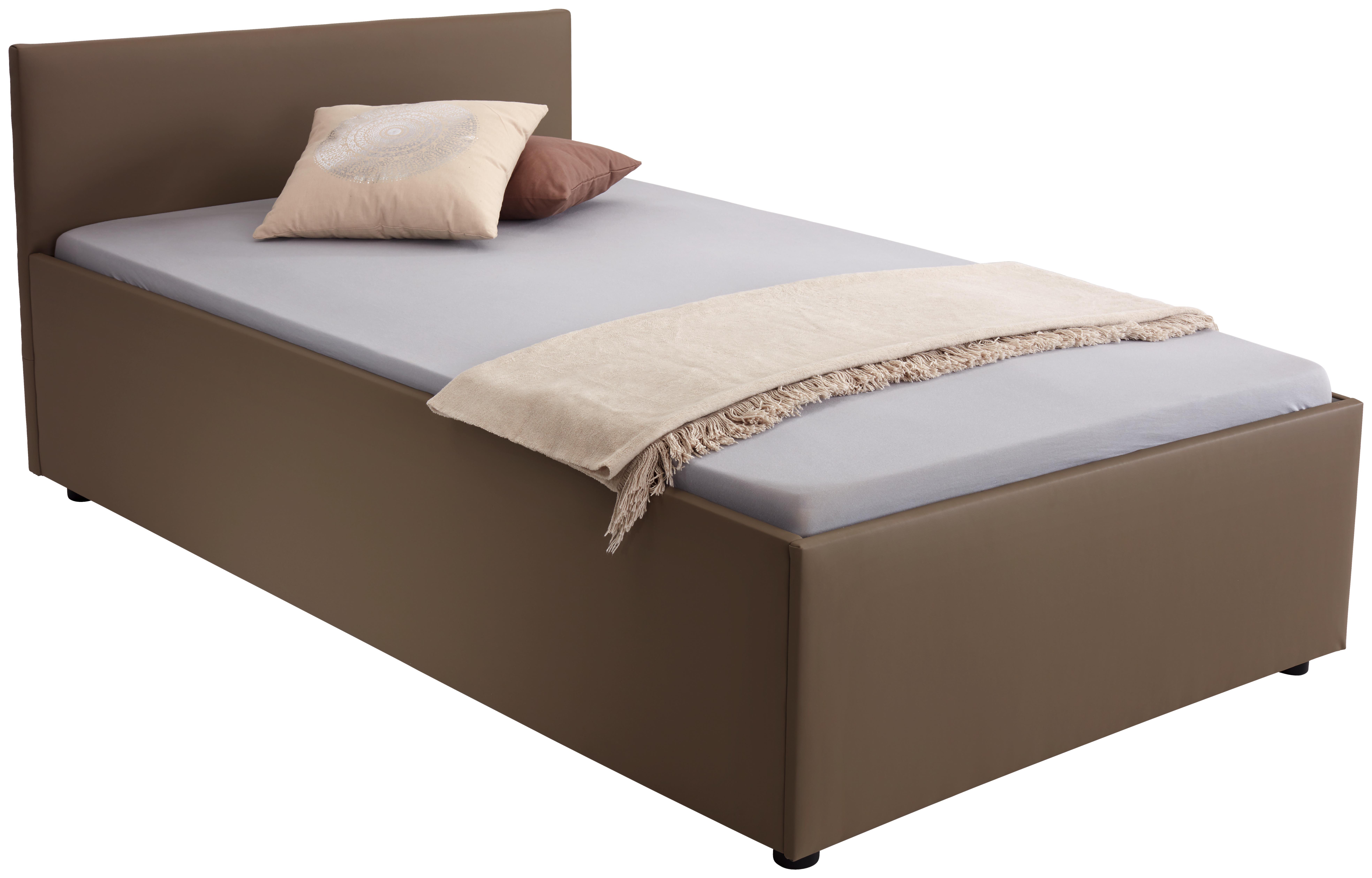 Bett Matto 140x200 Cappuccino - Schwarz/Cappuccino, KONVENTIONELL, Textil (140/200cm)