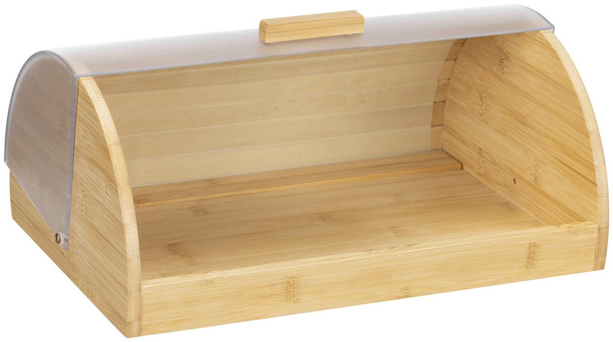 Brotkasten Didi - Transparent/Naturfarben, KONVENTIONELL, Holz/Kunststoff (38/27/16cm) - James Wood