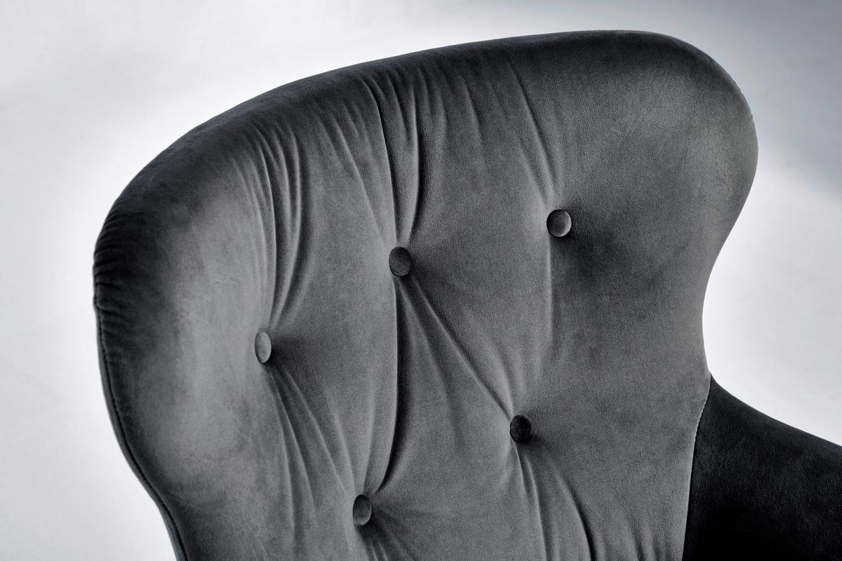 Drehstuhl Club Worx - Chromfarben/Grau, MODERN, Kunststoff/Textil (57/62/83-93cm) - Livetastic