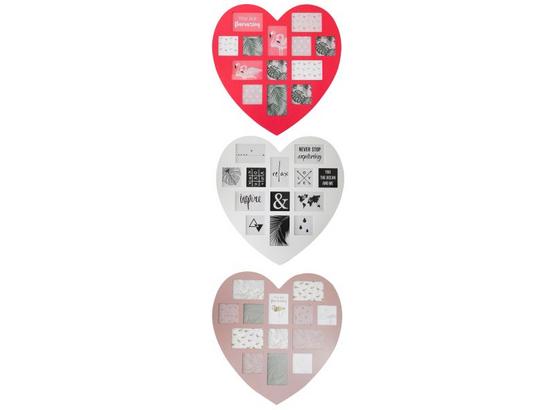 Rám Na Fotky Heart - biela/tmavoružová, Romantický / Vidiecky, kompozitné drevo/plast (60/59,5/0,9cm) - Mömax modern living Rám Na Fotky Heart - biela/tmavoružová, Romantický / Vidiecky, kompozitné drevo/plast (60/59,5/0,9cm) - Mömax modern living