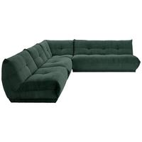 Ecksofa Giselle Dunkelgrün - Dunkelgrün, Trend, Textil (315/285cm) - Livetastic