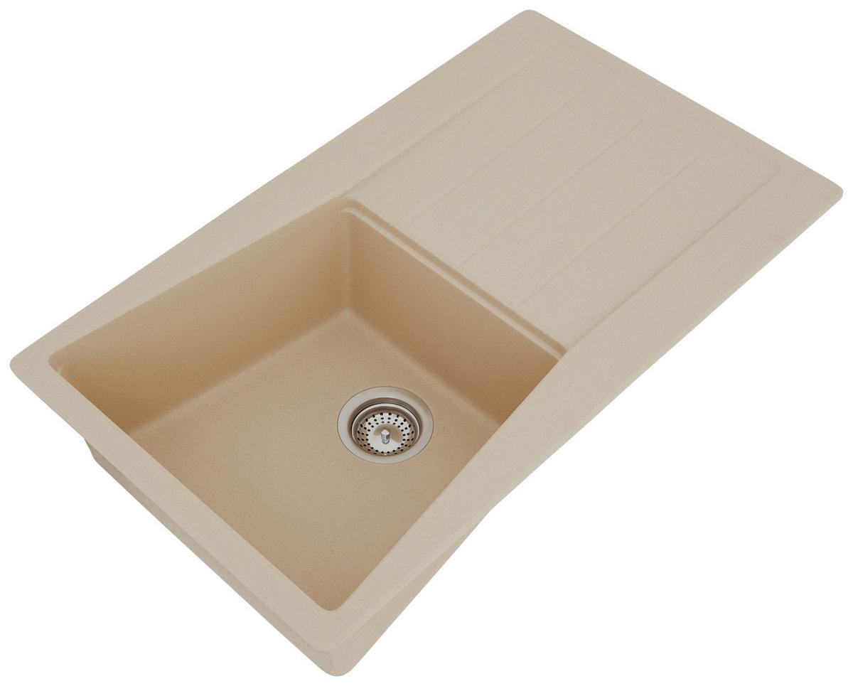 Spüle Respekta Granitspüle - Beige, Trend, Stein (86/20/50cm) - Respekta