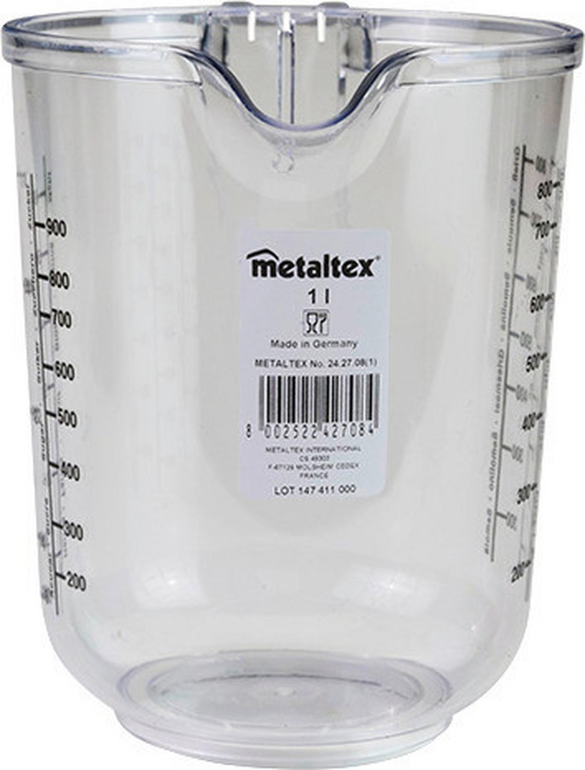 Mérőpohár 1 Liter - műanyag (12.4/15.4/19.1cm)