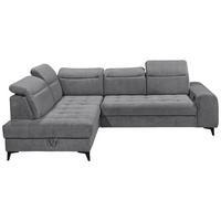 Ecksofa Rockdale Anthrazit S:200x282cm - Anthrazit/Schwarz, KONVENTIONELL, Textil (200/282cm) - MID.YOU