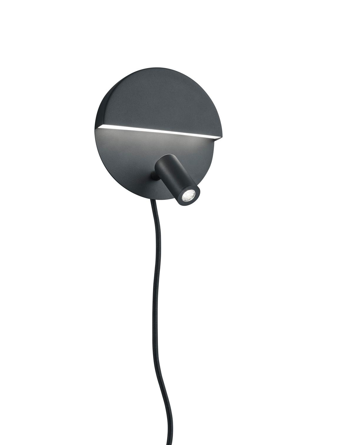 LED-Wandleuchte 222370232 Mario - Schwarz, KONVENTIONELL, Metall (16cm) - Trio Leuchten