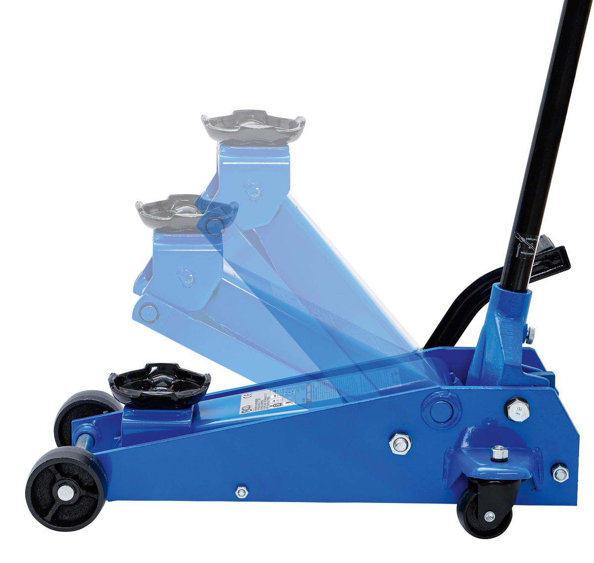Rangier-wagenheber Hydraulisch Blau/schwarz B: 68,5 Cm - Blau/Schwarz, Basics (68,5/14,5cm)