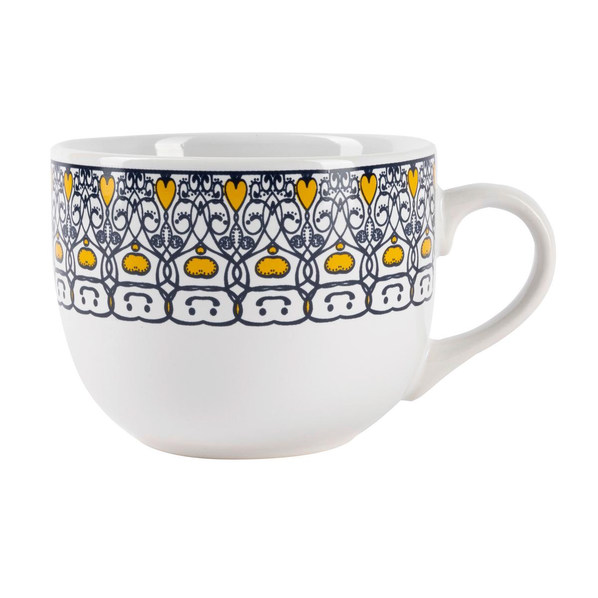 Hrnek Maja, 500ml - modrá/žlutá, Lifestyle, keramika (11/8,5cm) - Mömax