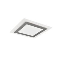 LED-Deckenleuchte 641510207  Morgan - Weiß/Nickelfarben, Design, Metall (45/45/4,2cm) - Trio Leuchten