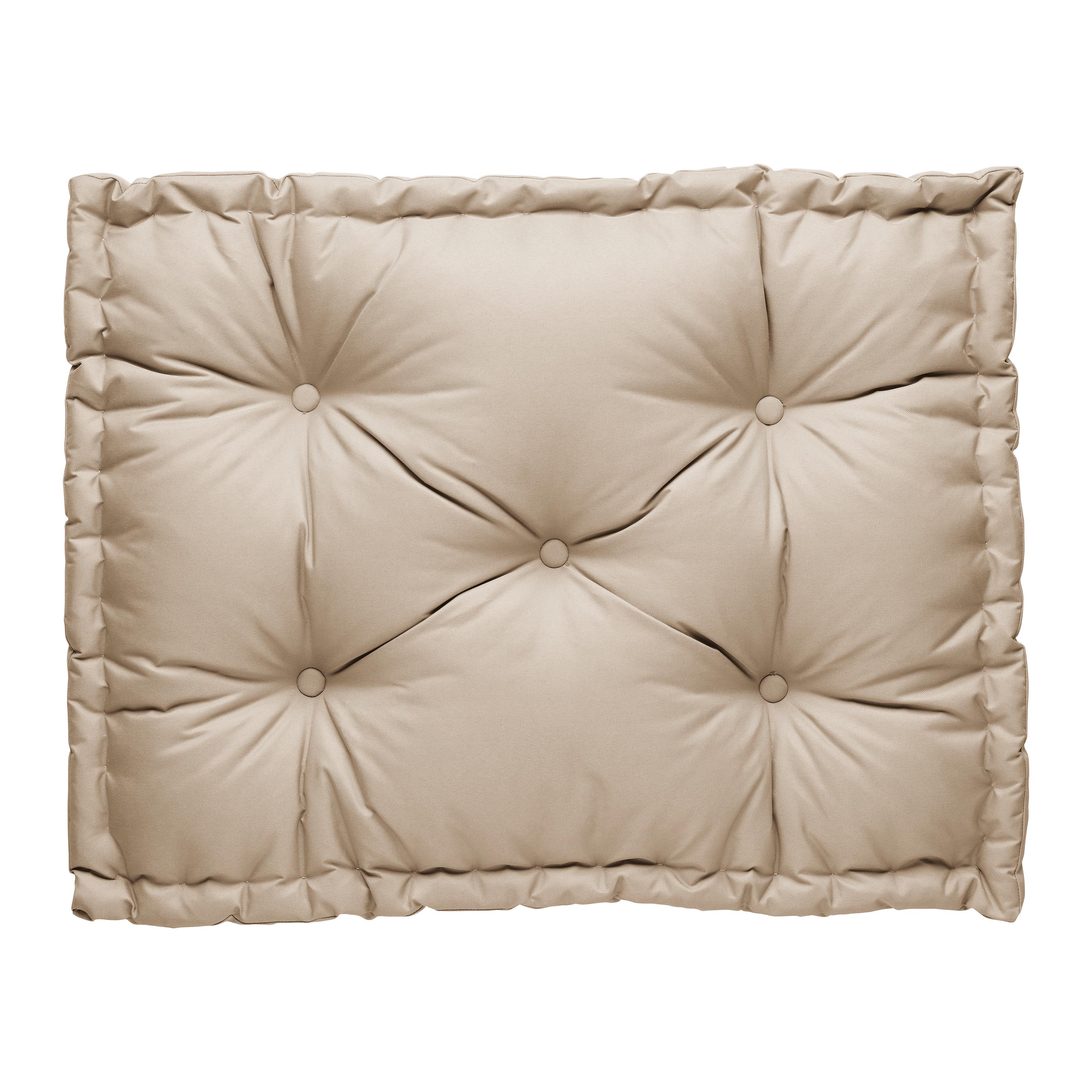 PODUŠKA NA PALETU DODO - béžová, Konvenční, textil (80/60/12cm) - Mömax
