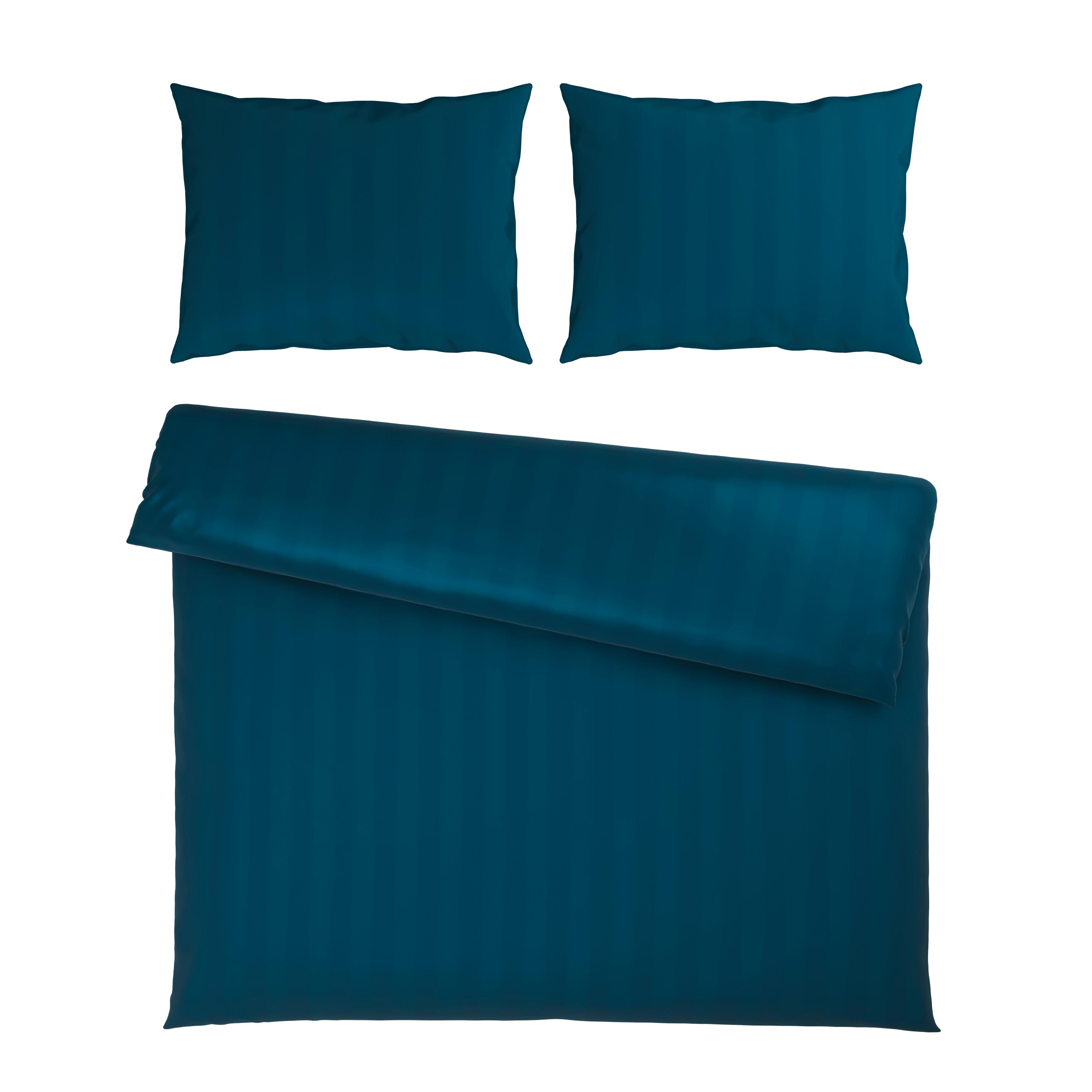 POVLEČENÍ XENIA STREIF XXL - modrá, Moderní, textil (200/220cm) - Premium Living