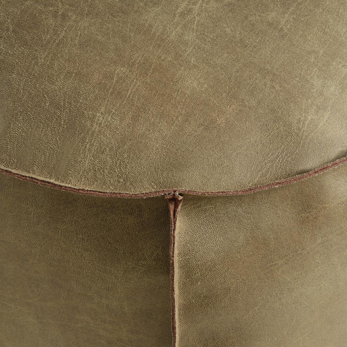 Taburet FALUN II, zelený kožený vzhled - zelená, Moderní, textil (60/36cm) - Mömax