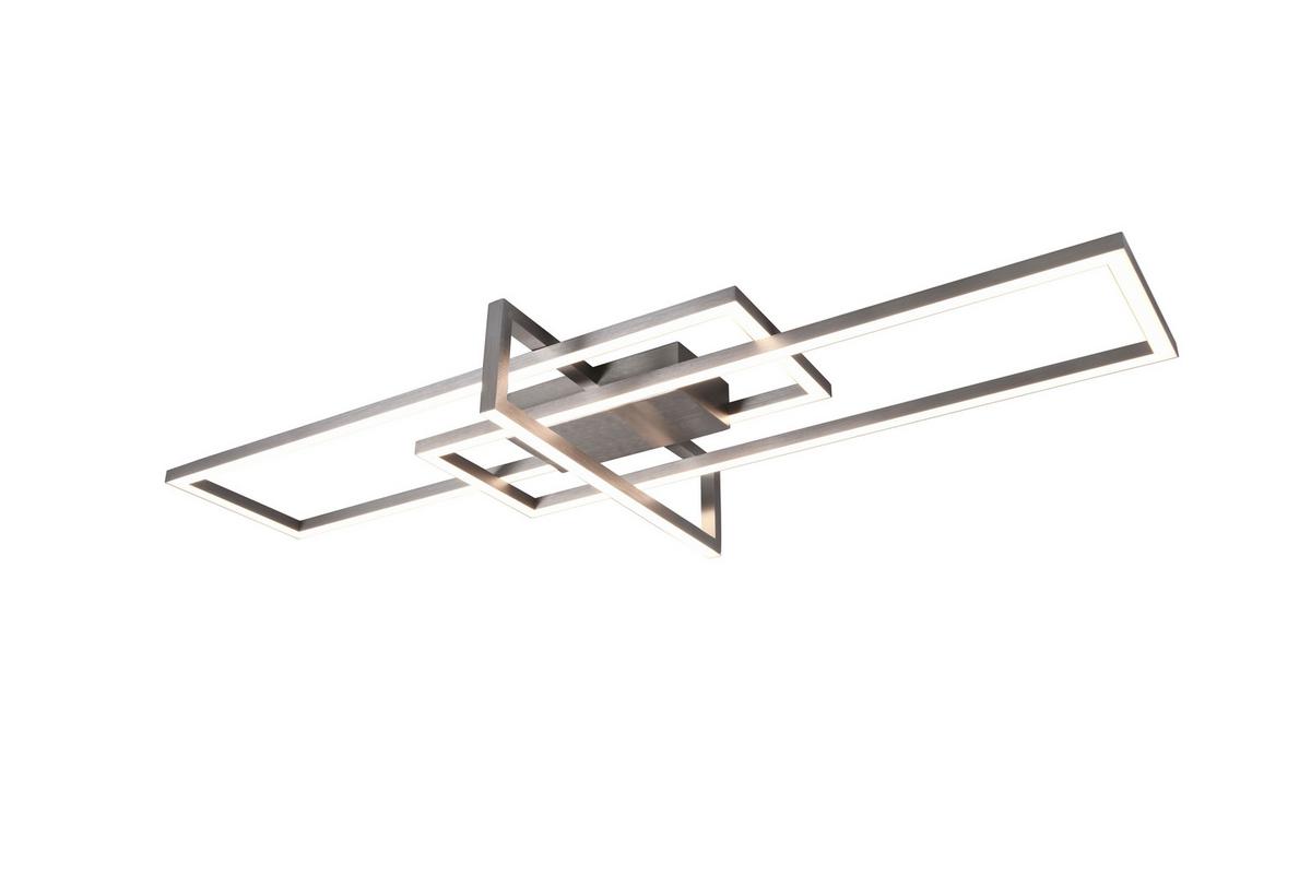 Led-deckenleuchte Salinas L: 100 Cm, Dimmbar - Nickelfarben, Design, Metall (100/11/40cm) - Trio Leuchten
