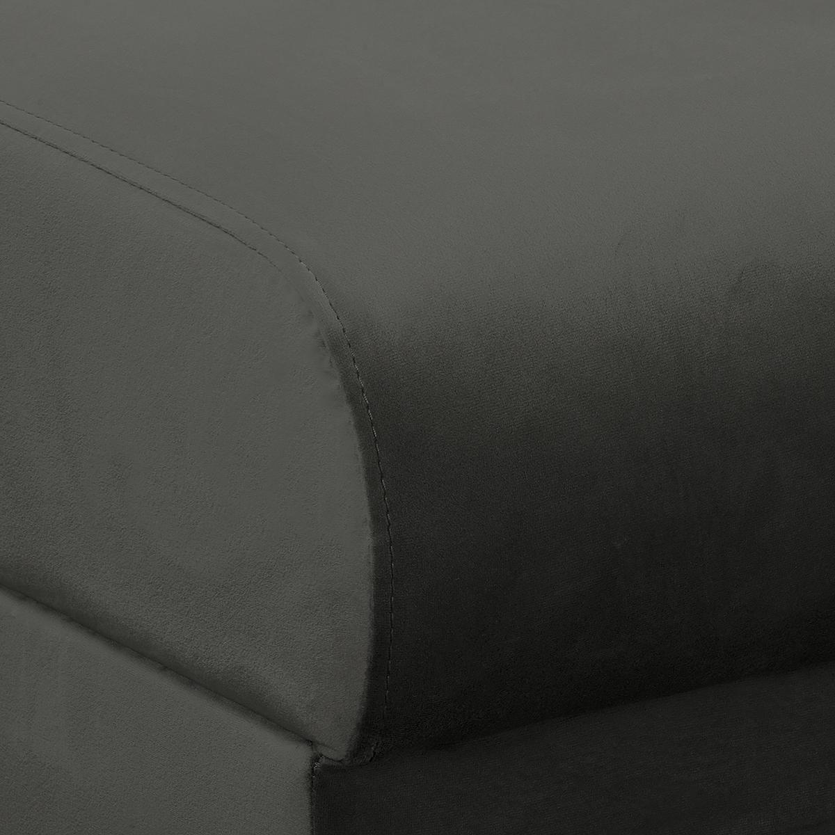 Ecksofa Beata Dunkelgrau S: 150x230 cm - Wengefarben/Dunkelgrau, Design, Textil (150/230cm) - Livetastic