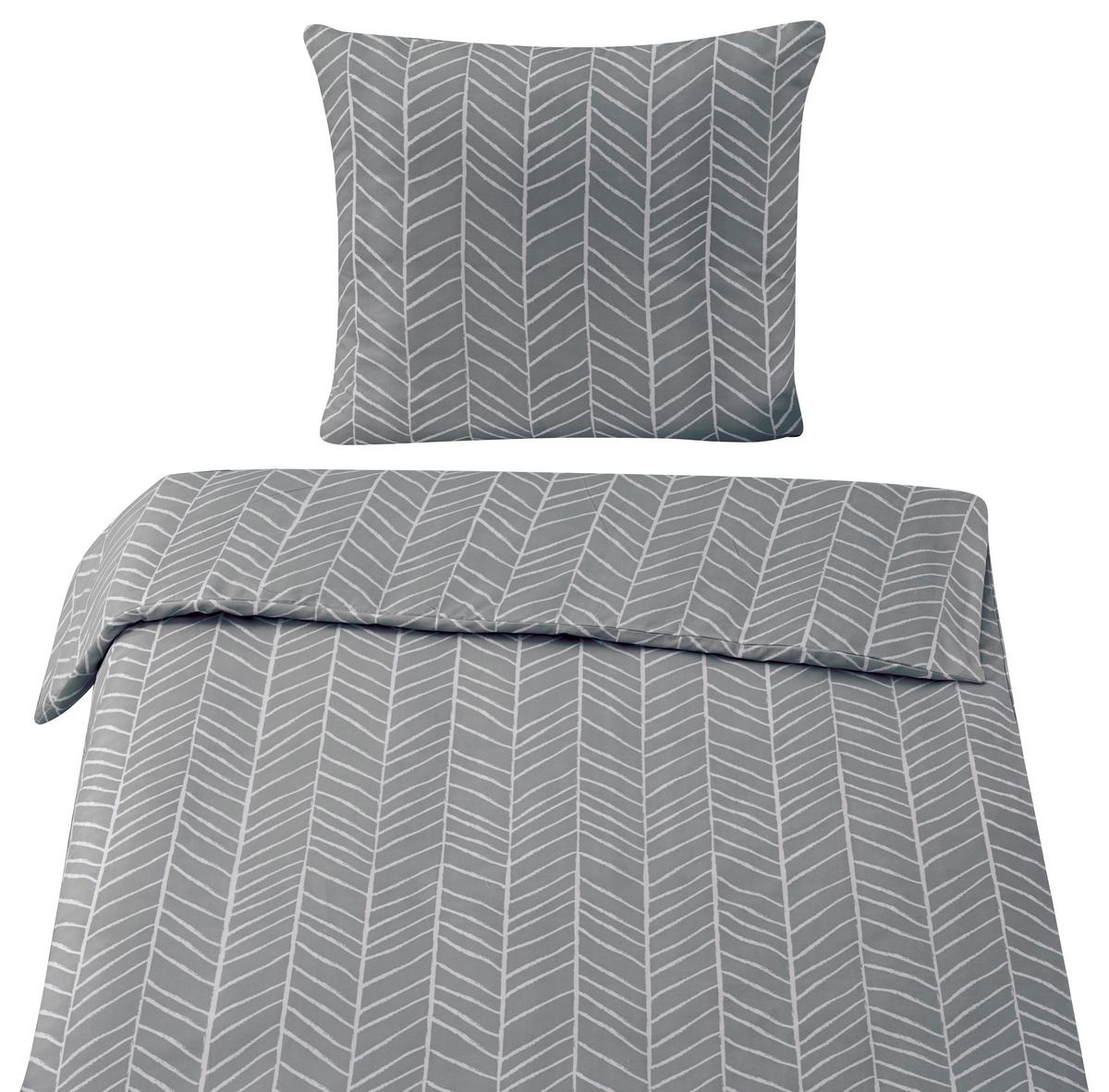 POSTEĽNÁ BIELIZEŇ Marble, 140/200cm, sivá - sivá, Konventionell, textil (140/200cm) - Modern Living