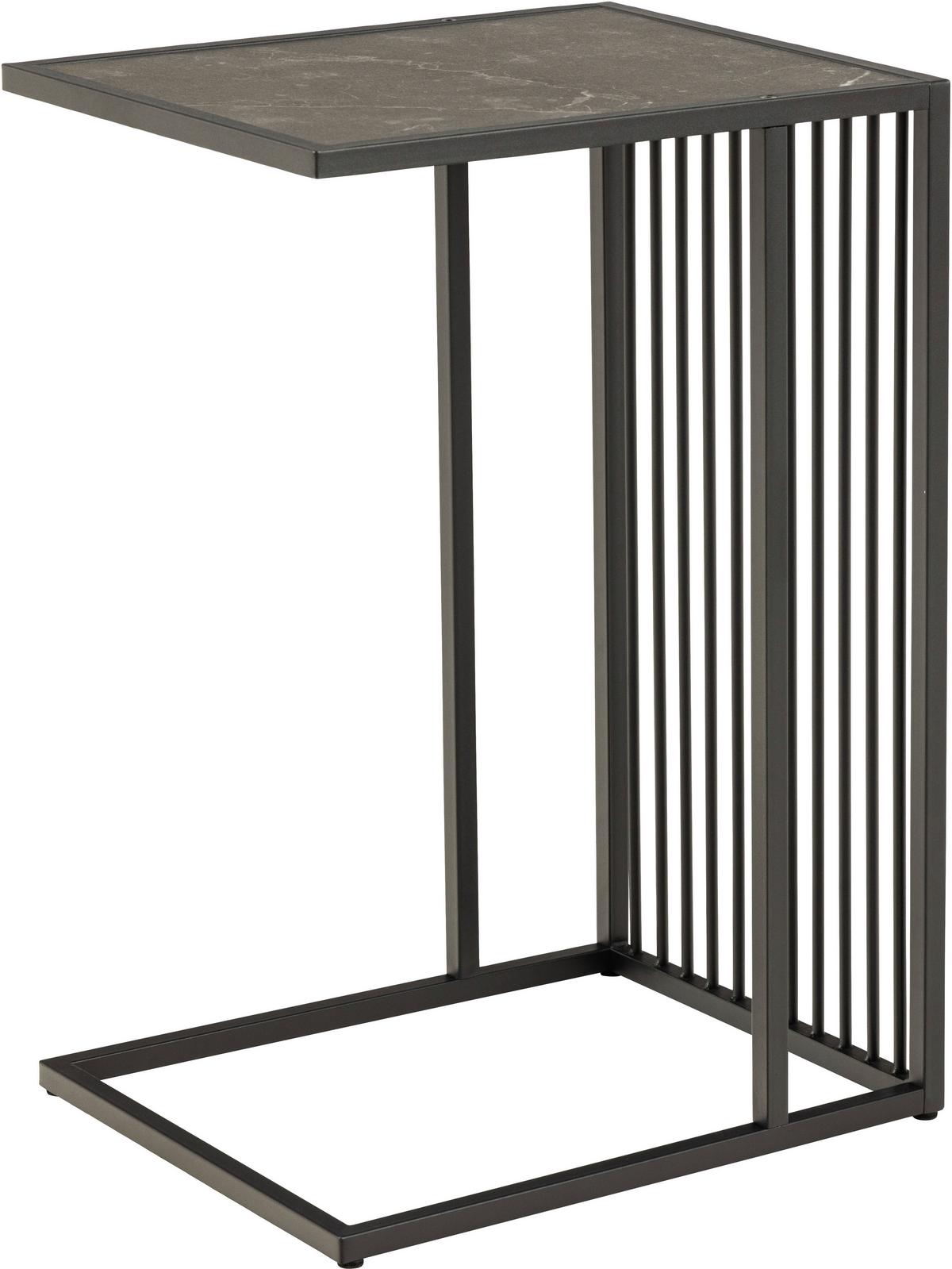 Kisasztal Strington 35/63cm - fekete, Design, műanyag/faalapú anyag (35/63/43cm)