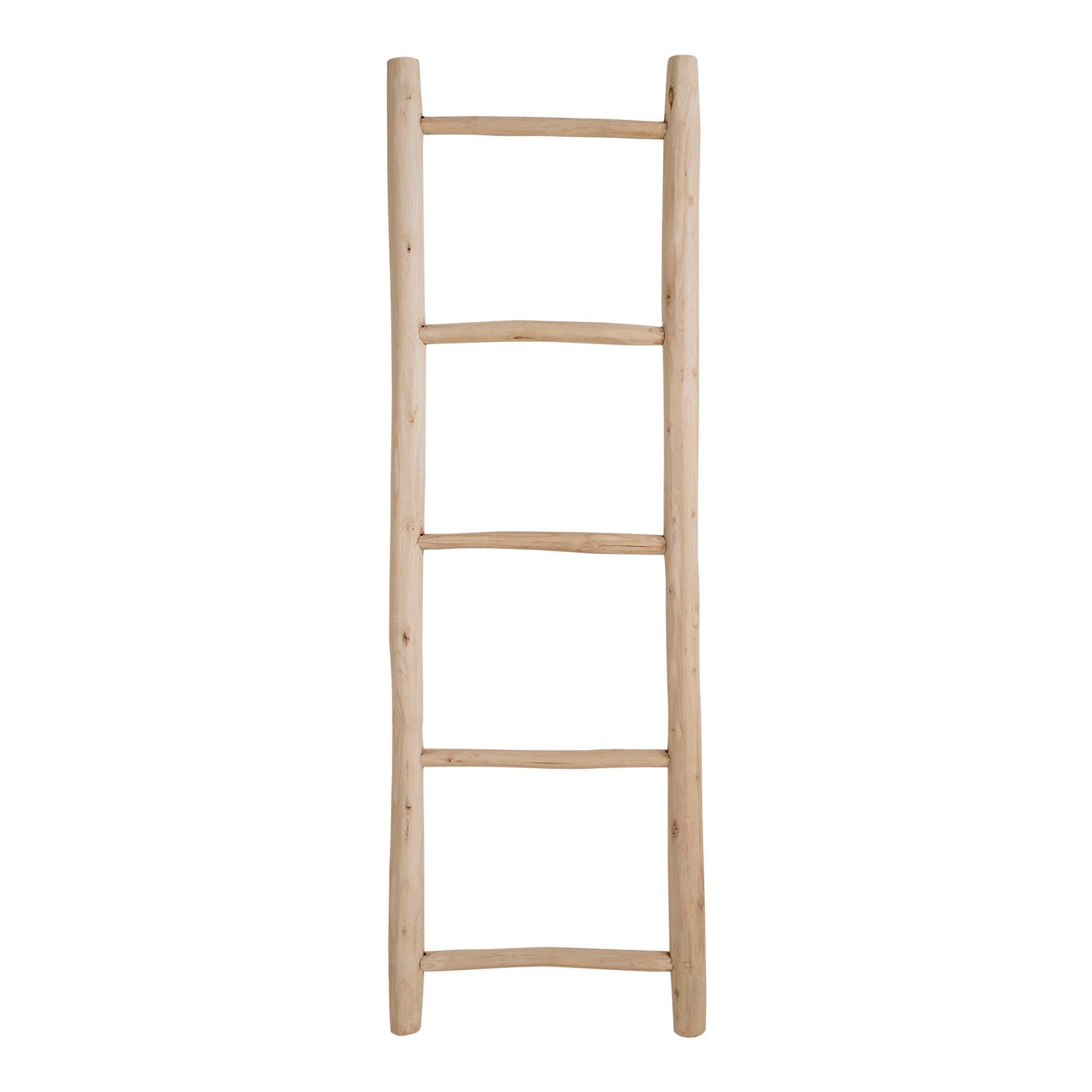Dekoleiter Decorative Ladder Teak, B/h/t: 50x150x5cm - Teakfarben, Basics, Holz (50/150/5cm)