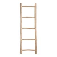 Dekoleiter Decorative Ladder Teak, B/h/t: 50x150x5cm - Teakfarben, Basics, Holz (50/150/5cm)