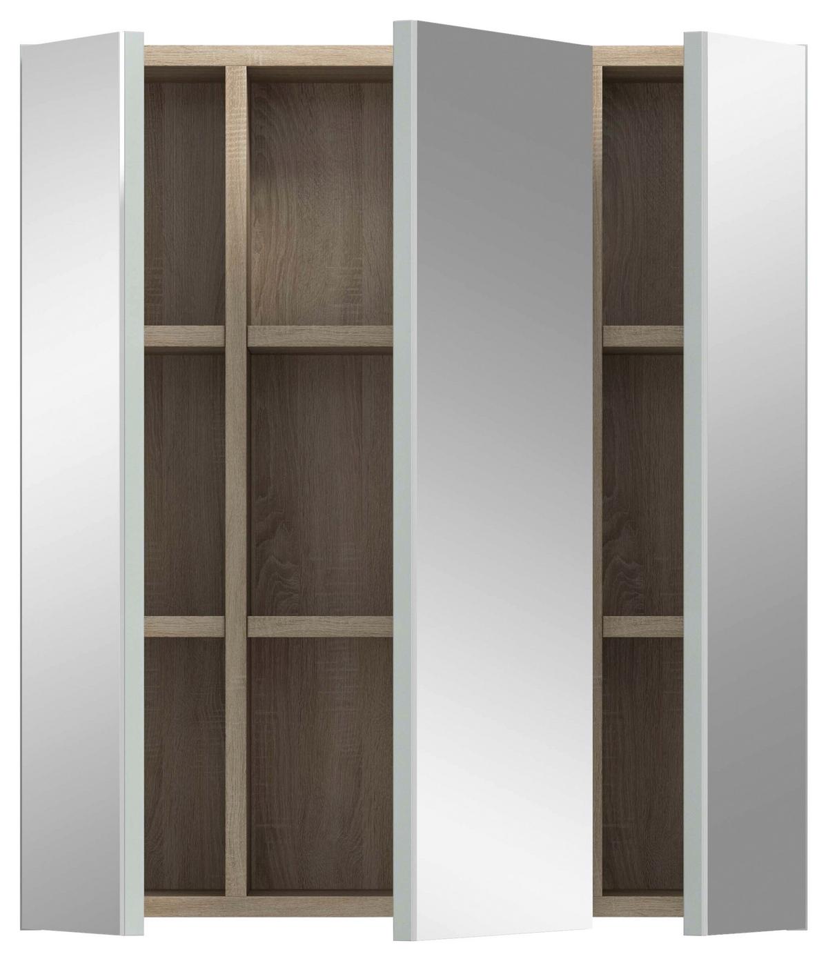 Spiegelschrank Star Eiche B: 60 Cm - Eiche San Remo, MODERN, Glas/Holzwerkstoff (60/68/19cm) - MID.YOU