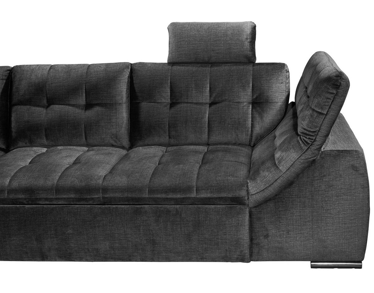 Ecksofa Estrella Schwarz S: 217x283 Cm - Schwarz, KONVENTIONELL, Textil (217/283cm) - MID.YOU