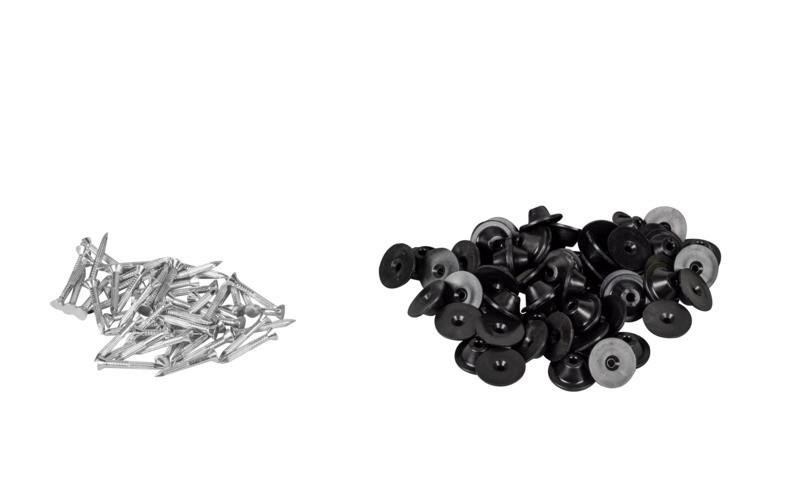 Befestigungsnägel für Hochbeet Befestigungsnägel F. Hochbeet - Silberfarben/Schwarz, Basics, Kunststoff/Metall (2,2/3cm)