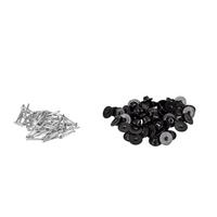 Befestigungsnägel für Hochbeet Befestigungsnägel F. Hochbeet - Silberfarben/Schwarz, Basics, Kunststoff/Metall (2,2/3cm)