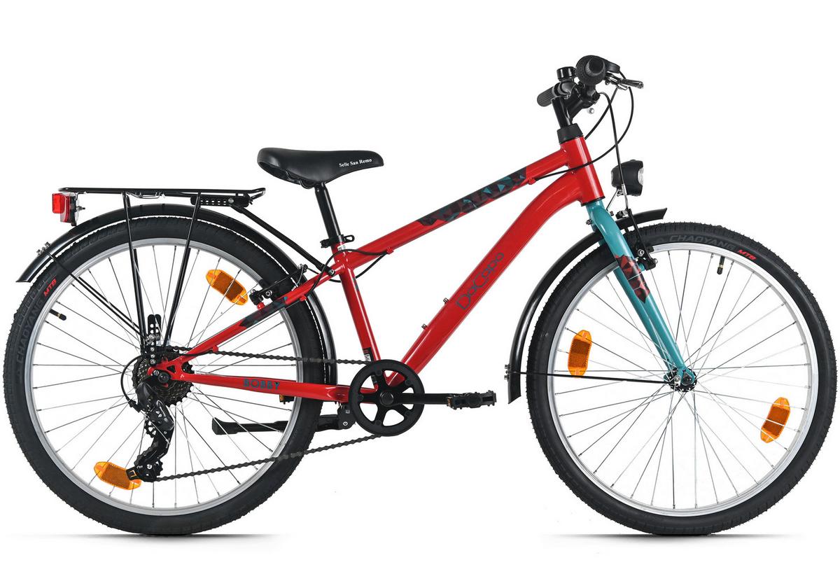 Dacapo Kinderfahrrad Bobby Rot - Rot, Basics, Metall (25/140cm)