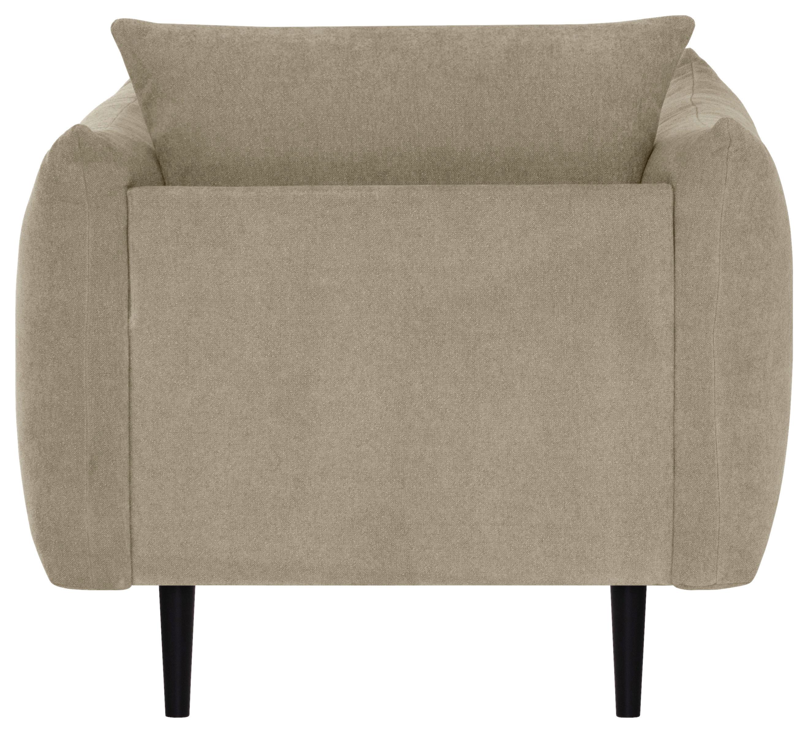 Einsitzer Mysholm B: 102 cm Beige - Beige/Schwarz, KONVENTIONELL, Textil (102/86/102cm) - MID.YOU