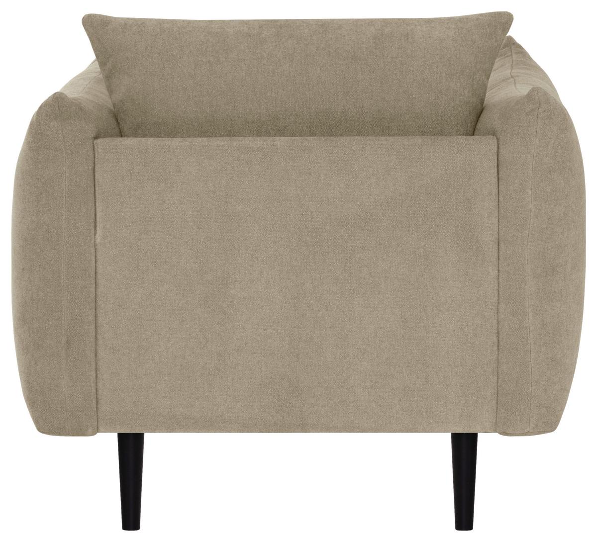 Einsitzer Mysholm B: 102 cm Beige - Beige/Schwarz, KONVENTIONELL, Textil (102/86/102cm) - MID.YOU