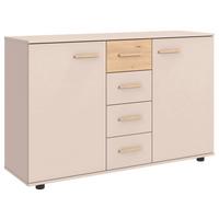 Komoda LUMIO - čierna/kašmírová, Konventionell, kompozitné drevo/plast (130/83/41cm) - Modern Living