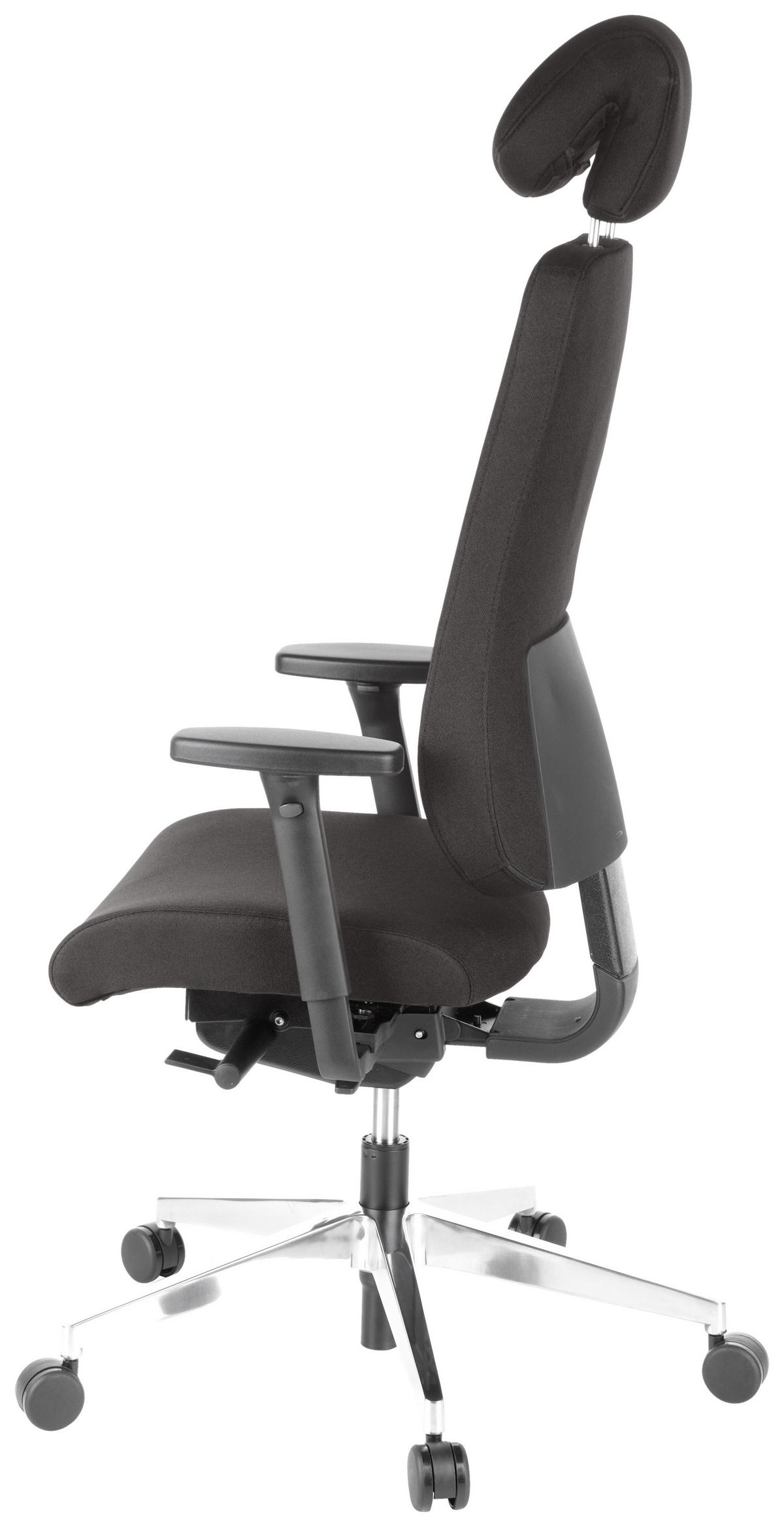 Drehstuhl Pro-Tec 400 Schwarz - Schwarz, MODERN, Kunststoff/Textil (70/148/65cm) - MID.YOU