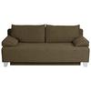 Schlafsofa Lena - Weiß/Braun, Design, Textil (190/75/97cm) - P & B