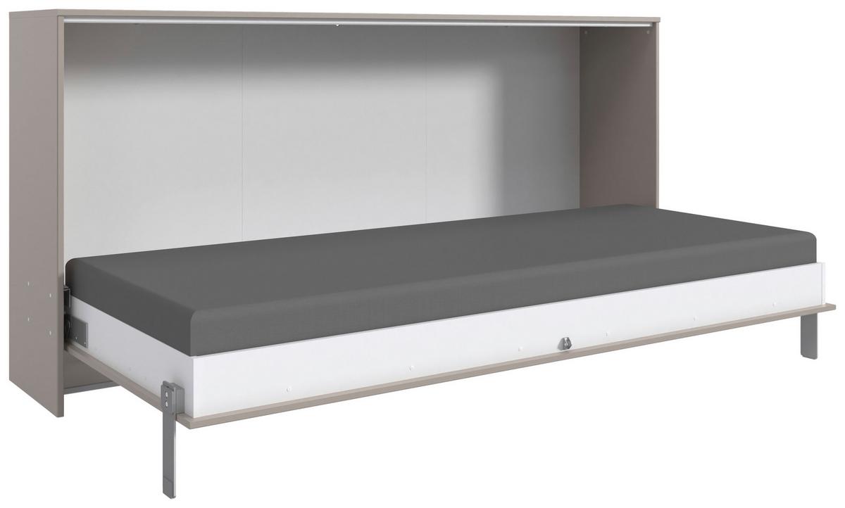 Schrankbett Juist Sahara Lf: 90x200 cm - Sahara, KONVENTIONELL, Holz/Holzwerkstoff (90/200cm) - MID.YOU