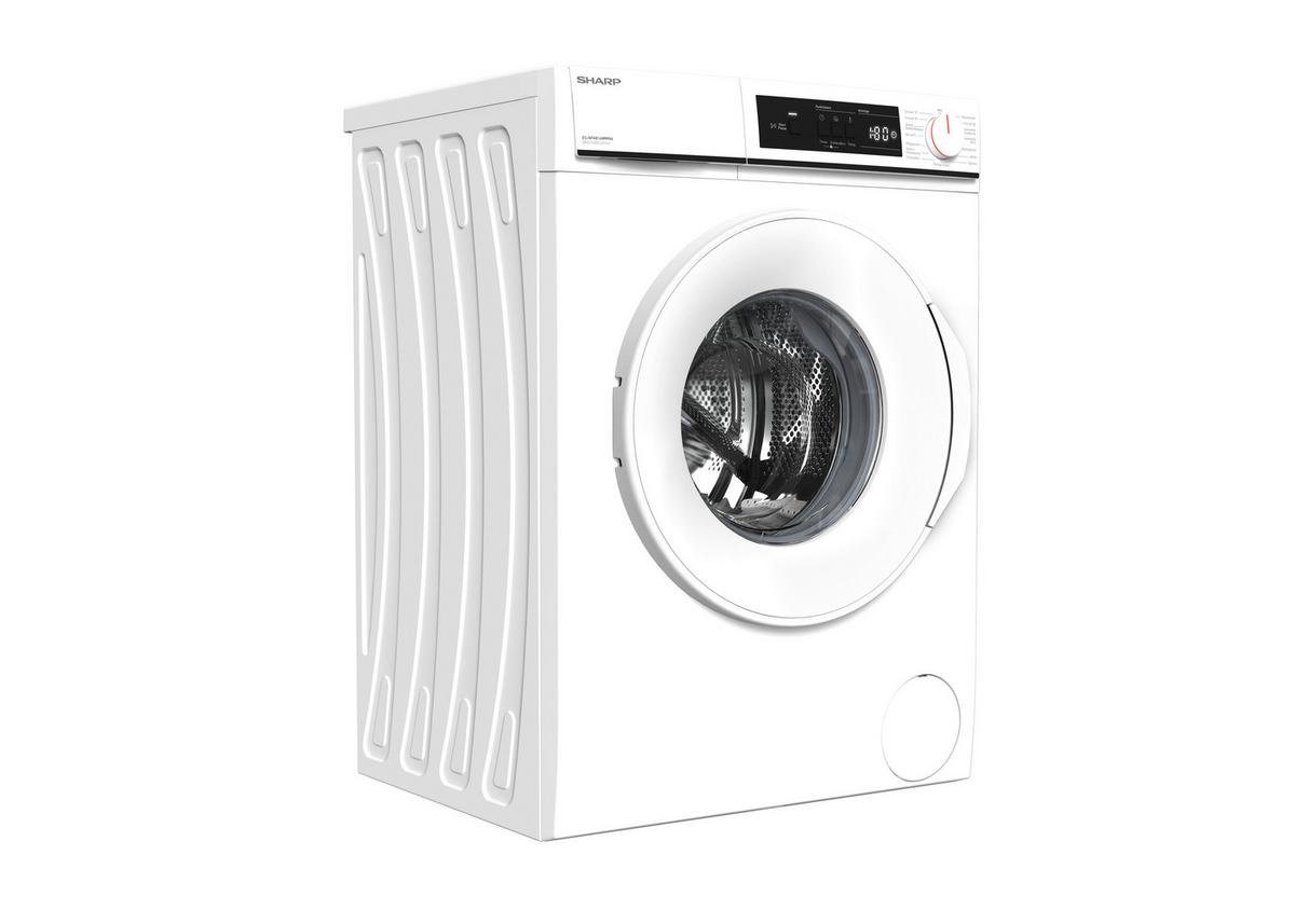 Waschmaschine Sharp Es-Nfa814wwna-De Weiss - Weiß, Basics, Kunststoff (59,7/84,5/52,7cm) - Sharp