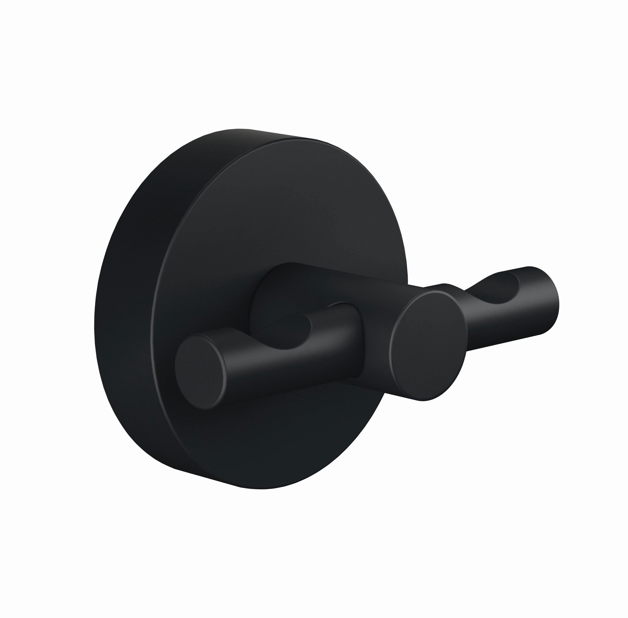 Wandhaken Moon Schwarz B: 6,5 Cm